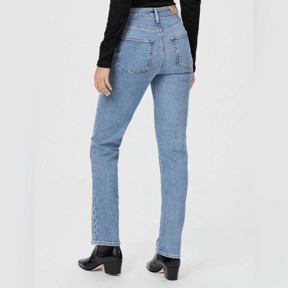 PAIGE Sold Out Stella High-Rise Straight Leg Jean in Light Wash (Leela) Size 29 - Picture 4 of 12